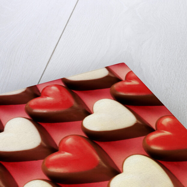 Heart-shaped chocolates by Anonymous