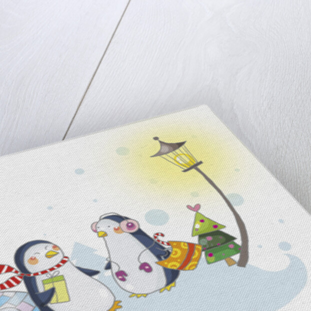 Christmas and winter scape by Anonymous