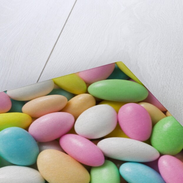 Sugared almonds (full-frame) by Anonymous