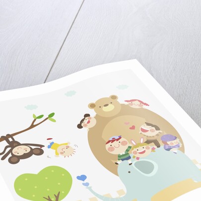 Kids going zoo by Anonymous