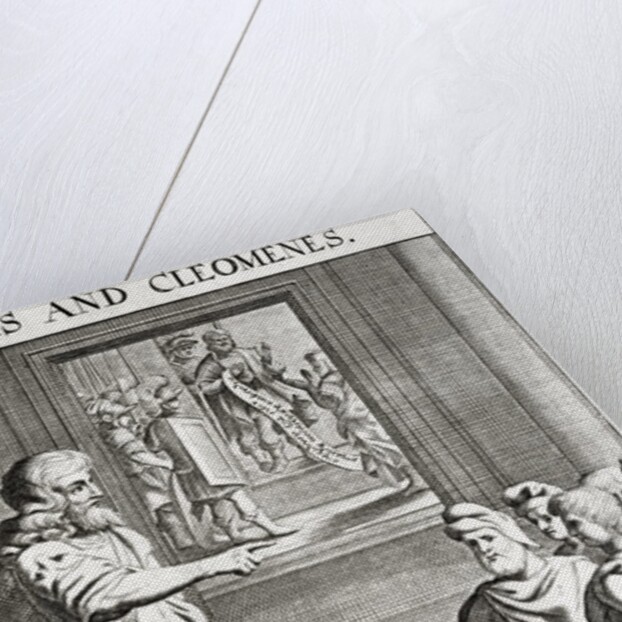 Kings Agis and Cleomenes of Sparta. Engraving by M Burg