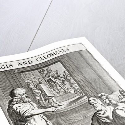 Kings Agis and Cleomenes of Sparta. Engraving by M Burg