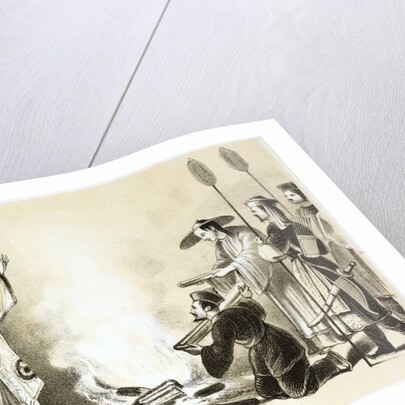 Book burning by a Manchu official by Anonymous