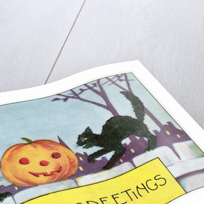 Hallowe'en Greetings postcard by Anonymous