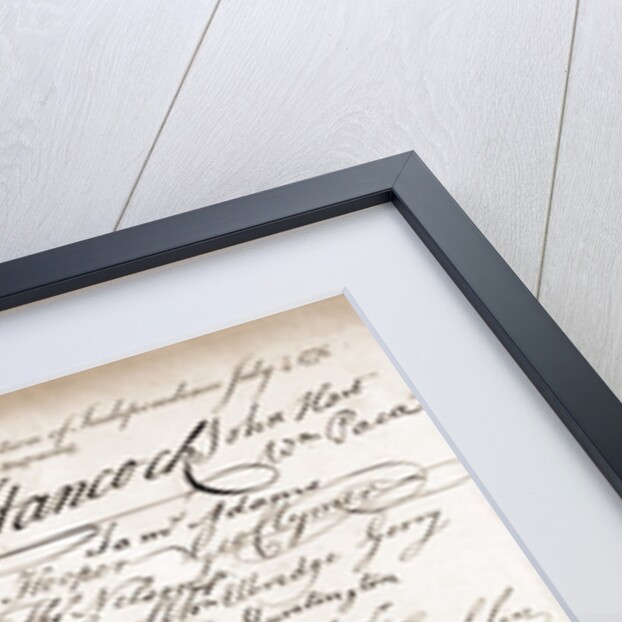 Facsimile of signatures on the Declaration of Independence by Anonymous
