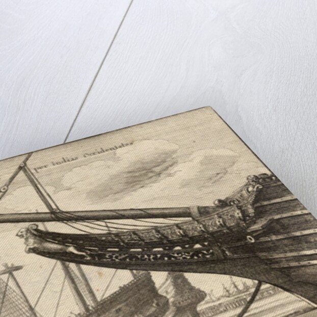 Masted Ships of the Dutch East Indies by Wenceslas Hollar