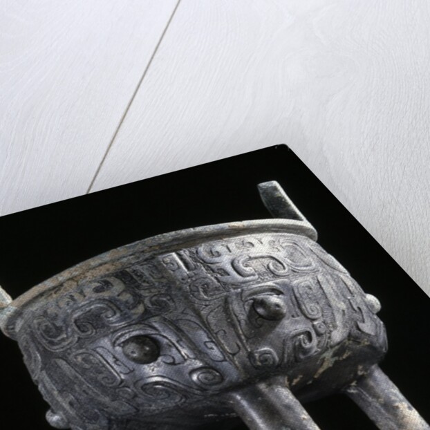 Shang Dynasty archaic bronze ding vessel by Anonymous