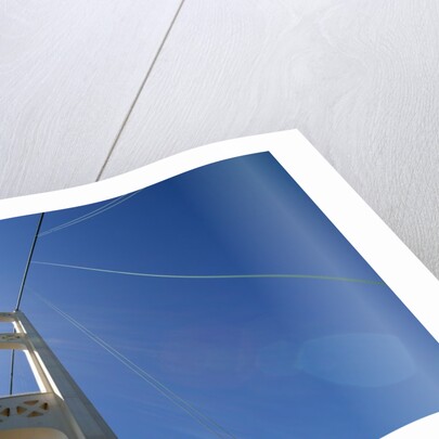 View of tower on Mackinac Bridge by Anonymous