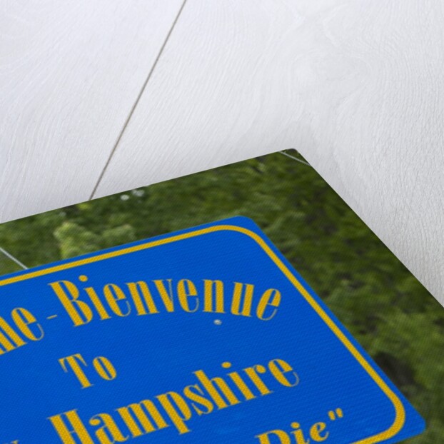 Welcome to New Hampshire Sign by Anonymous