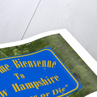 Welcome to New Hampshire Sign by Anonymous