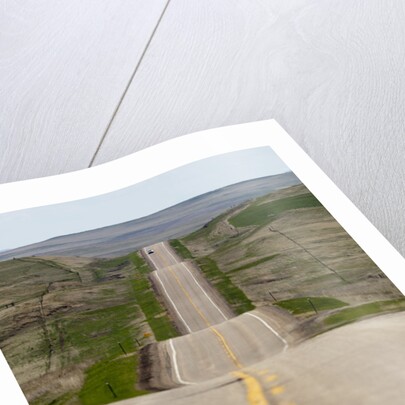 U.S. Highway 85 through rolling prairie in South Dakota by Anonymous