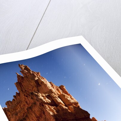 Rock formations in Bryce Canyon National Park in moonlight by Anonymous