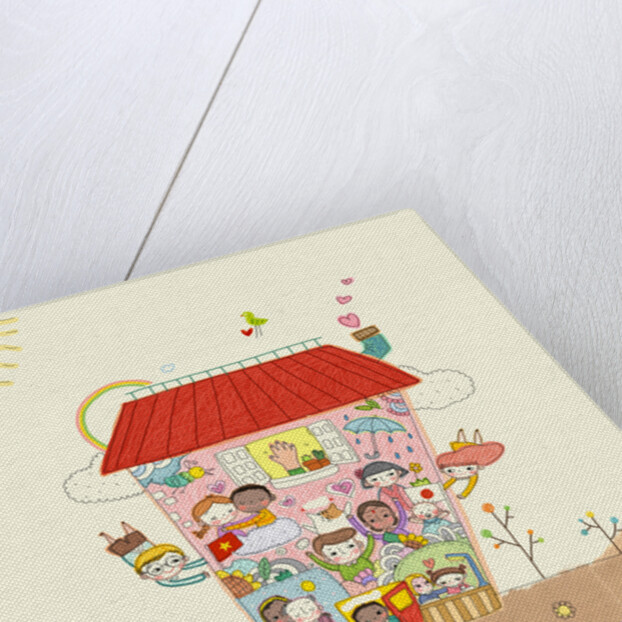 Happy multicultural society by Anonymous