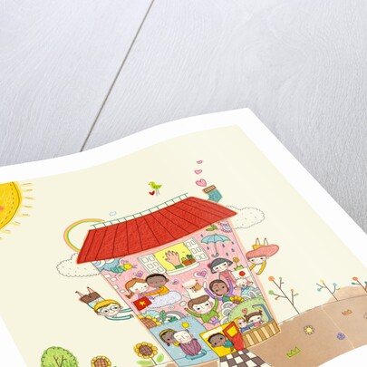 Happy multicultural society by Anonymous