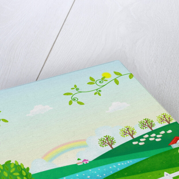 Sunny spring scenery by Anonymous