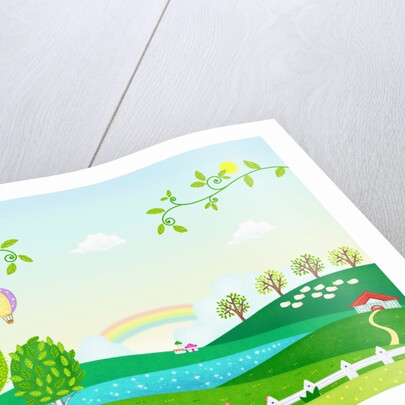 Sunny spring scenery by Anonymous
