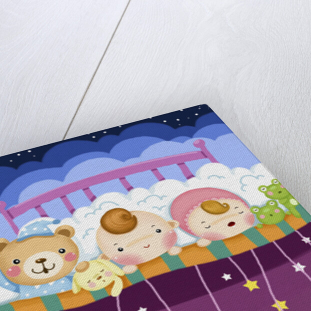 Babies sleeping deeply by Anonymous