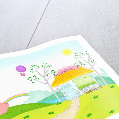 Sunny spring scenery by Anonymous