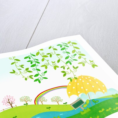 Sunny spring scenery by Anonymous