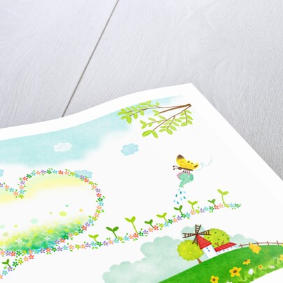 Sunny spring scenery by Anonymous