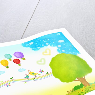 Sunny spring scenery by Anonymous