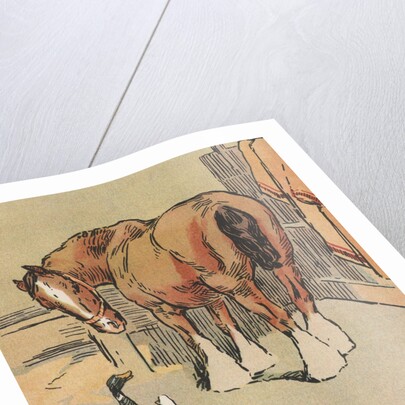 Horse and ducks by Anonymous