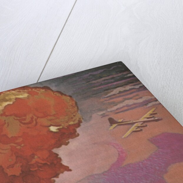 American plane dropping atomic bomb by Anonymous