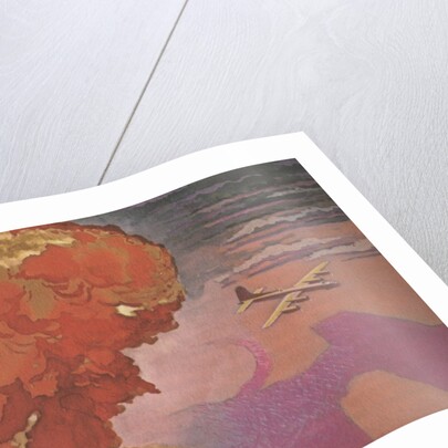 American plane dropping atomic bomb by Anonymous