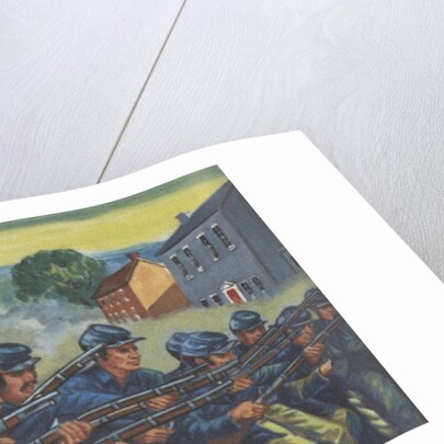 Soldiers fighting in US Civil War by Anonymous