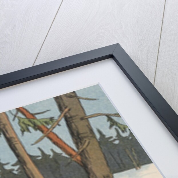 Boy cross-country skiing by Anonymous