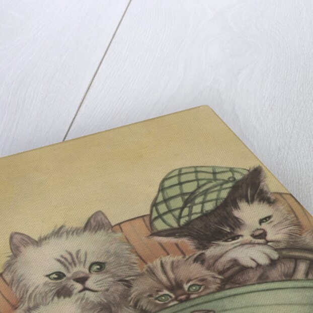 Cat family driving in car by Anonymous