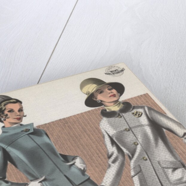 Models wearing suits and hats by Anonymous