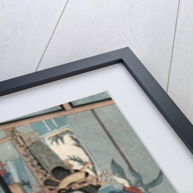 Geisha with Hibachi by Utagawa Kunisada II