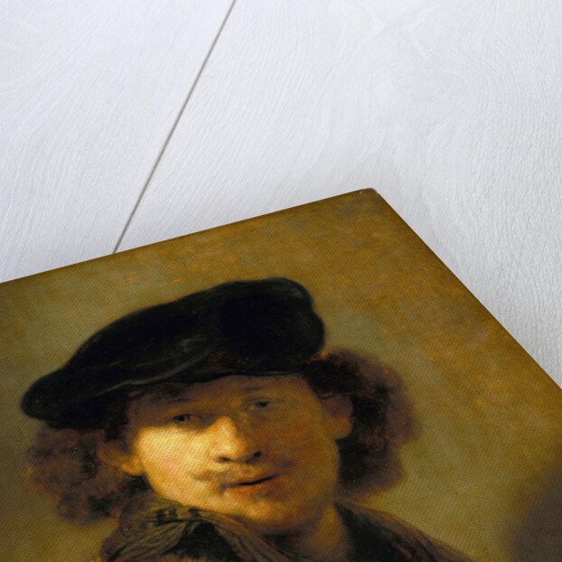 Self-Portrait with Velvet Beret by Rembrandt Harmensz van Rijn