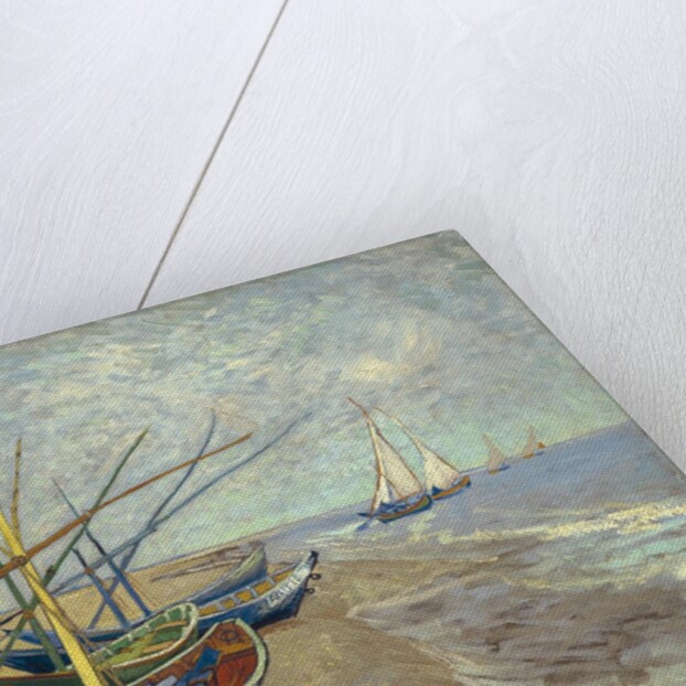 Fishing Boats on the Beach at Les Saintes-Maries-de-la-Mer by Vincent Van Gogh