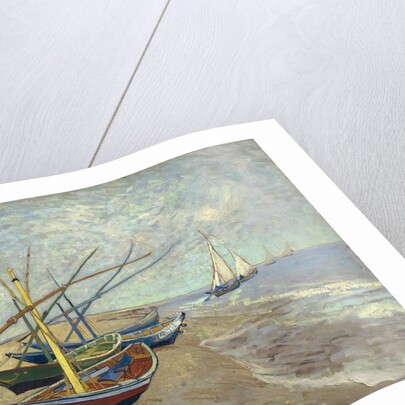 Fishing Boats on the Beach at Les Saintes-Maries-de-la-Mer by Vincent Van Gogh