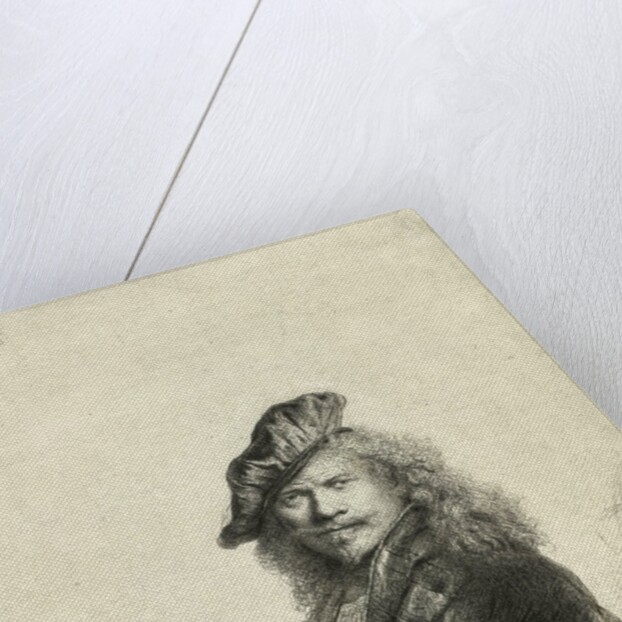 Self-Portrait Leaning on a Sill by Rembrandt Harmensz van Rijn
