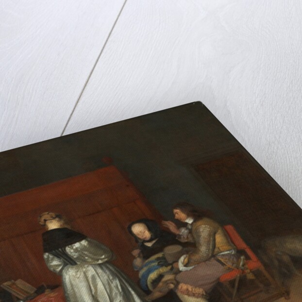 Three Figures Conversing in an Interior, known as 'The Paternal Admonition,' by Gerard ter Borch