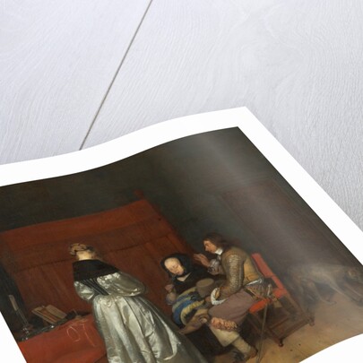Three Figures Conversing in an Interior, known as 'The Paternal Admonition,' by Gerard ter Borch