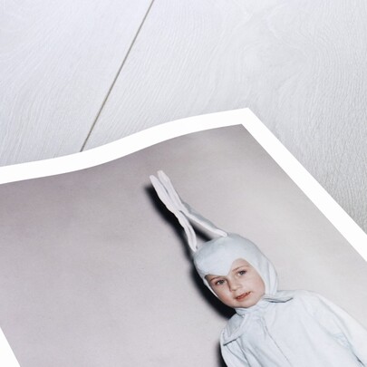 Boy dressed in bunny costume, ca. 1955 by Anonymous