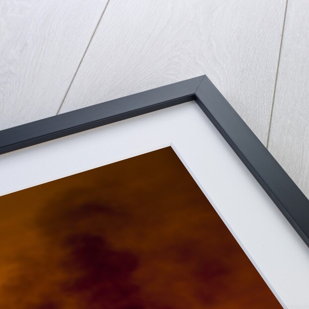 Flames and smoke billow from natural gas flare at Valero Oil Refinery at sunset by Anonymous