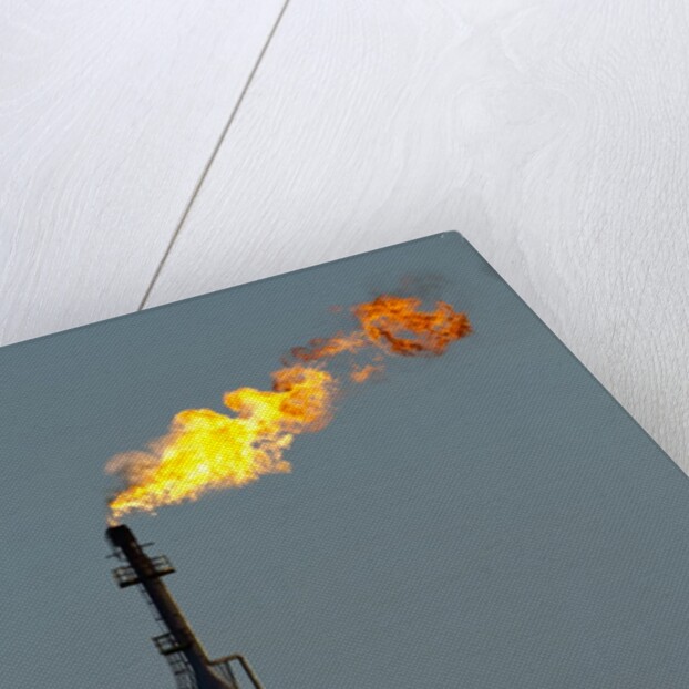 Oil Refinery Gas Flare at Aruba by Anonymous