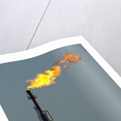 Oil Refinery Gas Flare at Aruba by Anonymous