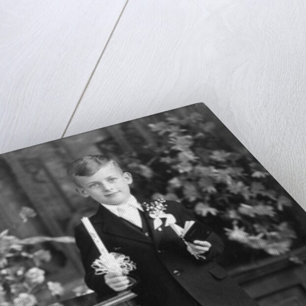 Boy at for his First Communion, ca. 1933 by Anonymous