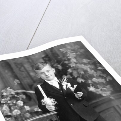 Boy at for his First Communion, ca. 1933 by Anonymous