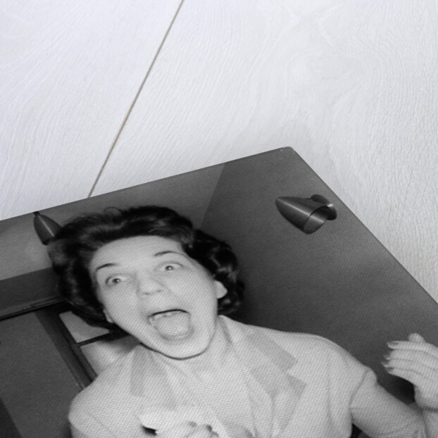 Woman screaming, ca. 1956 by Anonymous