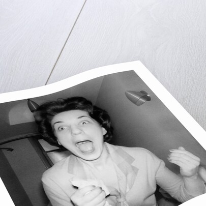 Woman screaming, ca. 1956 by Anonymous