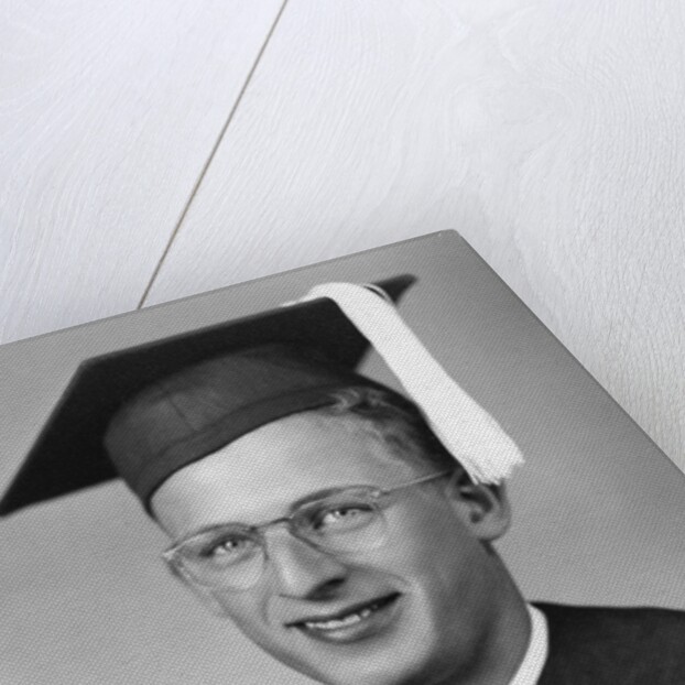 High school graduation portrait of young man, ca. 1945 by Anonymous