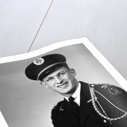 Young man in his high school band uniform, ca. 1945 by Anonymous