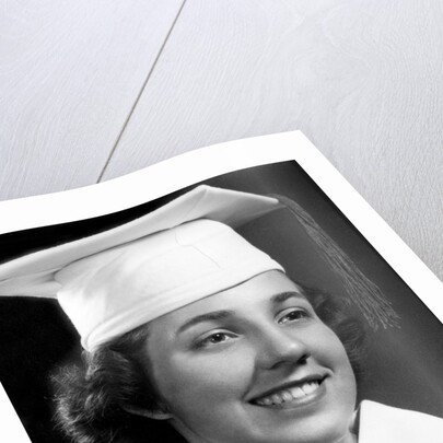 High school graduation portrait, ca. 1946 by Anonymous